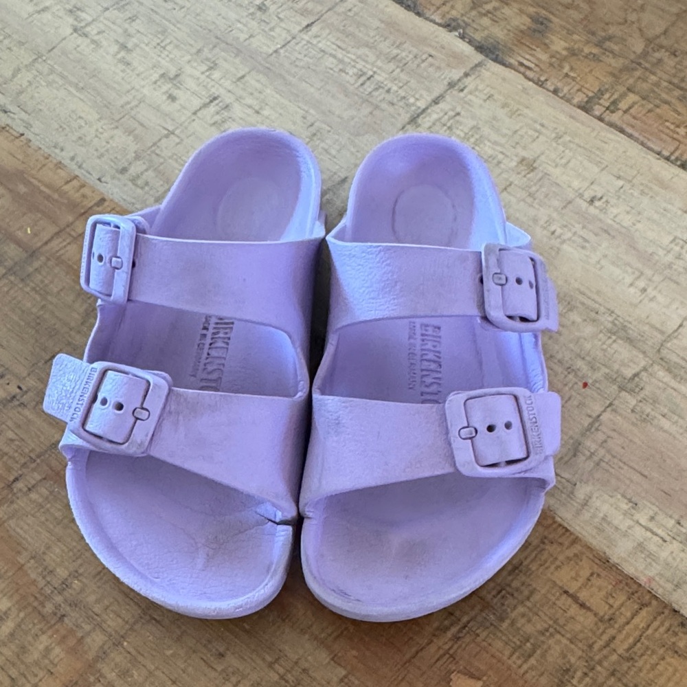 Birkenstock Kids Pastel Purple Double-Buckle Sandals
